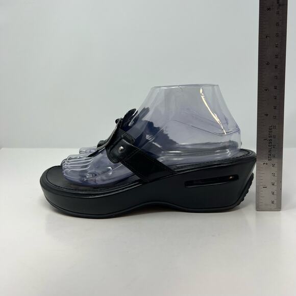 Cole Hann Nike Air Sandals Women's Size 9B Black Leather G Series - Picture 4 of 13